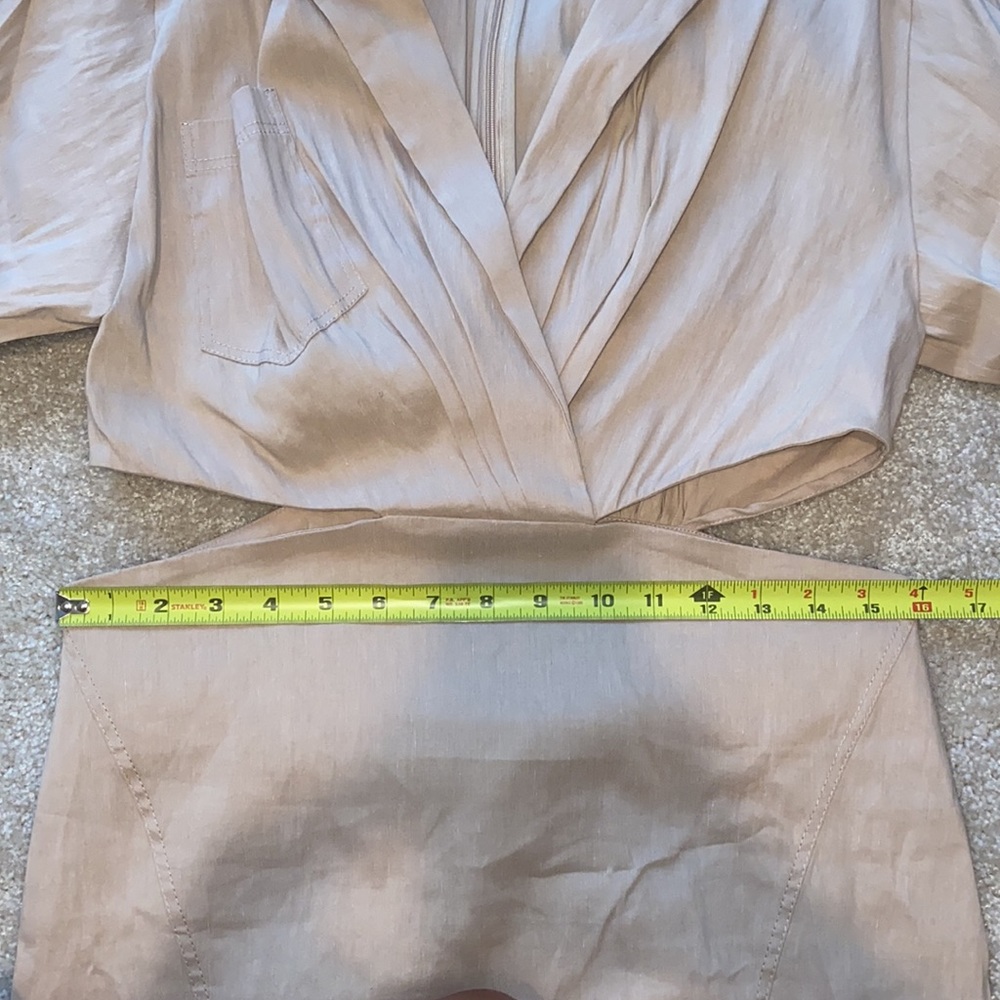 ZARA TAN CUTOUT DRESS BRAND NEW - Picture 13 of 15